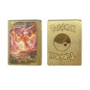 Pokémon Card Pack VMax Shiny Pokémon Cards Pokémon Trading Cards Set med spelkort i guld, silver och svart, 81 st 2