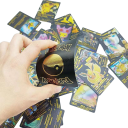 Pokémon Card Pack VMax Shiny Pokémon Cards Pokémon Trading Cards Speelkaartenset, Zwart, 55 stuks 2