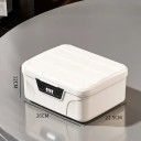 Pokladnička s číselným kódem 26x22.5x12cm ABS uzamykatelná bezpečnostní schránka s 4místným zámkem na úspory mince a cennosti 5