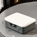 Pokladnička s číselným kódom 33x26.5x12cm ABS uzamykateľná schránka s 4-miestnym zámkom na úspory mince a drobné cennosti 5