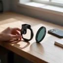 Polarizáló CPL szűrő mobilra 67 mm fém klippel Csökkenti a tükröződéseket és élénkebb színeket Optikai üveg Fekete Tájfotózáshoz 2
