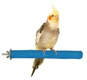 Poleiro para pássaros para desgastar garras e bico Superfície rugosa Madeira e metal Fixação na gaiola com parafuso e porca de asa 2