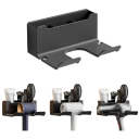 Półka łazienkowa ścienna na suszarkę do włosów 16,5×7×12,5 cm Uchwyt z otworem 5 cm Organizer z przegródką na grzebień Akcesoria kosmetyczne Półka do przechowywania 6