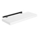Półka ścienna 42 x 16 x 2 cm Drewniana półka wisząca na ścianę z ukrytym metalowym uchwytem 4