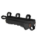 Polkupyörän runkolaukku 44 x 13 x 6 cm 2,4 l Nyloninen pyöräilijän laukku runkoon Kevyt säilytystila työkaluille ja tarvikkeille 3