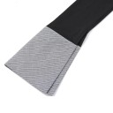 Polo donna a maniche lunghe nera scollo a V con colletto e bottoni top in poliestere 6