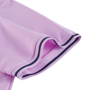 Polo Feminina de Manga Curta Decote em V Gola Botões Lisa Poliéster Confortável Elegante Casual Top Verão Primavera 4