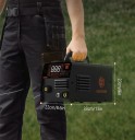 Poloautomatický svařecí stroj 220 V 33×23×22 cm invertorová technologie černo-oranžový s digitálním displejem pro dílnu 2