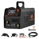 Poloautomatický zvárací stroj 220 V 33×23×22 cm invertorová technológia čierno-oranžový s digitálnym displejom pre dielňu 1