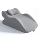 Poloháló klínpárna 60,7 x 36,5 x 24 cm Ergonomikus párna a lábak, hát és térdek támasztására Pihenő, olvasó és relaxáló párna 1