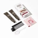 Polopermanente henna voor wenkbrauwen 2 x 15 ml in 3 natuurlijke tinten met applicatieaccessoires voor een salonlook van wenkbrauwen thuis 8