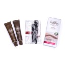 Polopermanentní henna na obočí 2 x 15 ml ve 3 přírodních odstínech s aplikačním příslušenstvím pro salonový vzhled obočí doma 5