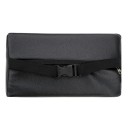 Polštář do auta opěrka hlavy ochrana krku 12,5 x 22 cm umělá kůže černý polštář na opěrku hlavy do auta pro pohodlné cestování 2