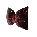 Polštář do auta s mašlí a kamínky třpytivý dekor cca 20 × 25 cm opěrka hlavy i pasu stylový doplněk interiéru vozu 2