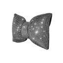 Polštář do auta s mašlí a kamínky třpytivý dekor cca 20 × 25 cm opěrka hlavy i pasu stylový doplněk interiéru vozu 3