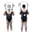 Polstrovaný zvedací postroj pro pacienty na nácvik chůze pas 86 až 102 cm pratelný na 80 °C černý pro handicapované osoby 2
