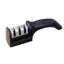 Πολυλειτουργικός χειροκίνητος ακονιστής μαχαιριών κουζίνας 3 τμημάτων Ανοξείδωτη λεπίδα Αντιολισθητική βάση Ασφαλές οικιακό ακόνισμα λεπίδων 3