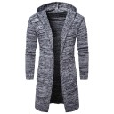 Πολυτελές ανδρικό cardigan με κουκούλα J1379 2