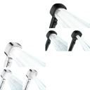 Pommeau de douche à 3 modes, haute pression, douche de salle de bain, pluie pulsée, mode de mélange, tête réglable 8