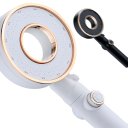 Pommeau de douche haute pression avec 3 modes Douchette à main réglable à économie d’énergie Bouton STOP Buse de pulvérisation Raccordement 10