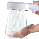 Pommeau de douche haute pression avec 3 modes Douchette à main réglable à économie d’énergie Bouton STOP Buse de pulvérisation Raccordement 11
