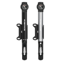 Pompa a mano per biciclette con manometro 275 x 37,8 mm Pompa portatile ad alta pressione per pneumatici Presta Schrader AV FV Corpo in lega 1