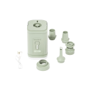 Pompa ad aria mini senza fili 25 W 500 l/min Caricabatterie portatile USB-C Luce 5 ugelli Pompetta compatta 4440 mWh 5x5x8,4 cm 7