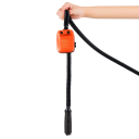 Pompa automatica per carburante a batteria 3V portatile 9 l/min con tubo e adattatori per il travaso di benzina e liquidi da serbatoi 3