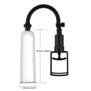 Pompa de vacuum pentru marirea penisului 18,5 cm cu 4 atasamente inclusiv vagin artificial si maneta de mana pentru stimularea vacuumului, ambalaj discret 2