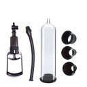 Pompa de vacuum pentru marirea penisului 18,5 cm cu 4 atasamente inclusiv vagin artificial si maneta de mana pentru stimularea vacuumului, ambalaj discret 3