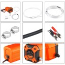 Pompa electrică de sucțiune a uleiului 12 V 60 W pentru extragerea uleiului de motor și motorină cu furtunuri și cleme portocalie pentru mașini 9