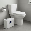 Pompa maceratrice per WC 700 W Smaltimento acque reflue Con valvola di ritegno 41 x 18,5 x 28 cm Bianca Per toilette e doccia In cantina e lavanderia 5