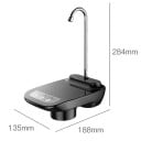 Pompa per acqua elettrica Dispenser automatico d'acqua con supporto per bicchiere Pompa d'acqua ricaricabile portatile colore nero 7