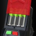 Pompa per carburante automatica con arresto automatico a batteria per benzina e diesel 3,2 galloni al minuto con 3 adattatori rosso-nero 6