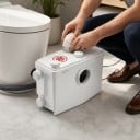 Pompa rozdrabniająca do WC 1200 W Wysokość podnoszenia 10 m i przepływ 180 l/min 4 przyłącza FLO1200 Biała Do toalety i prysznica Do piwnicy i pralni 5