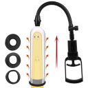 Pompe à vide pour agrandissement du pénis 18,5 cm avec 3 embouts et levier manuel pour stimulation par dépression et circulation sanguine, emballage discret 4