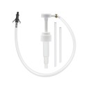 Pompe de transfert 19 x 3,1 cm Tuyau 37 cm Pompe manuelle en plastique pour liquides Pompe portable universelle pour eau, carburant, huile 1