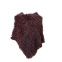 Poncho da donna in pelliccia di coniglio P2256 10
