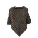 Poncho pour femmes en fourrure de lapin P2256 9