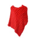 Poncho pour femmes en fourrure de lapin P2256 4