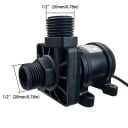 Ponorné bezkartáčové čerpadlo 24 V s výtlakem 7 m a výkonem 800 l/h s příkonem 26 W a krytím IP68 se závity 1/2 palce v černé barvě 2