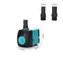 Ponorné čerpadlo 25 W s průtokem 1200 l za hodinu a výtlakem 2 m s koncovkami 16 a 19 mm v černo-tyrkysovém provedení do jezírka 2