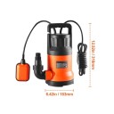 Ponorné čerpadlo 700 W s krytím IPX8 a průtokem 15142 l/h s výtlakem 9,4 m a rukojetí o rozměrech 163 x 155 x 318 mm v oranžové barvě 2