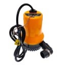 Ponorné drenážní čerpadlo 12 V s průtokem 70 l za minutu a výtlakem 5 m s hrdlem 25 mm v oranžovo-černém provedení na odčerpávání vody 4