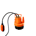 Ponorné vodní čerpadlo 320 W s průtokem 6000 l/h a výtlakem 7 m o rozměrech 162 x 162 x 228 mm s plovákovým spínačem v oranžové barvě 2