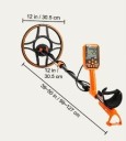 Ponorný detektor kovů TS185A se 7 režimy detekce, displej, cívka IP68 30,5 cm, ponor 3 m, dosah 30 cm, výsuvný 99–127 cm, ABS 2