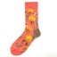 Ponožky s potiskem květin 8