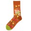 Ponožky s potlačou kvetín 6