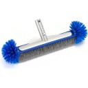 Pool Cleaning Brush Head 44.5x16 cm Corner Brush with Semi-Spherical Bristles Easy Installation Tile and Corner Cleaner 2
