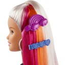 Pop met regenbooghaar 30 cm 3